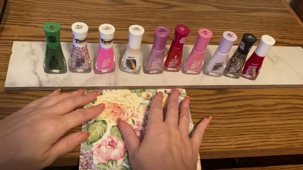 ASMR Looking at New Nail Polish Haul - Soft Spoken