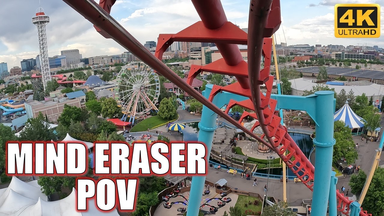 Mind Eraser POV (Front Row, 4K 60FPS), Elitch Gardens Vekoma SLC | Non-Copyright