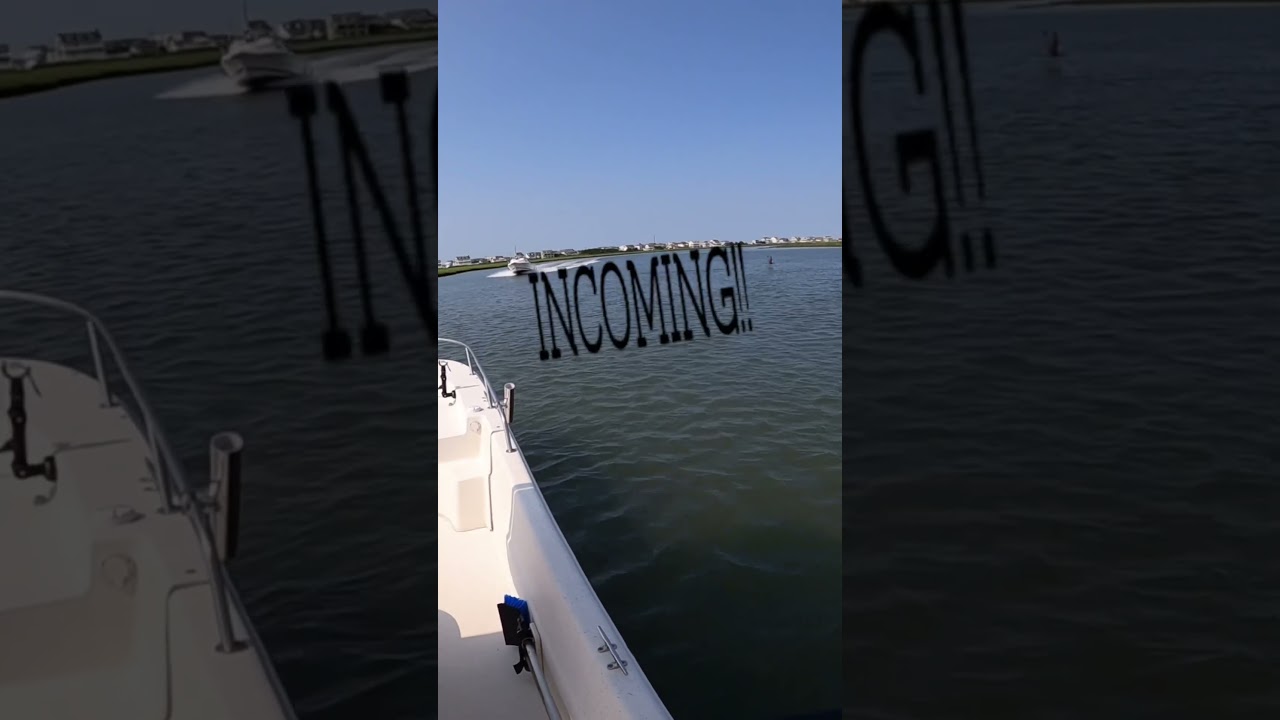 Boat Comes Dangerously Close While I&rsquo;m Landing A Flounder #flounder #fishing