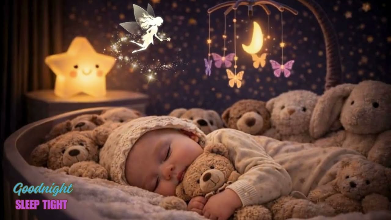 Brahms Goodnight Lullaby ⭐💤⭐ Make Baby Sleep in 3 Minutes✨ Calm and Restful Bedtime Sleep