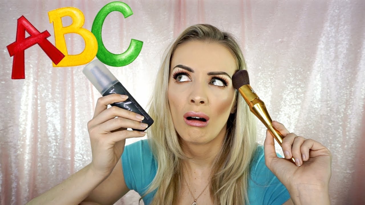 DOING MY MAKEUP IN ALPHABETICAL ORDER! | Annelise Jr