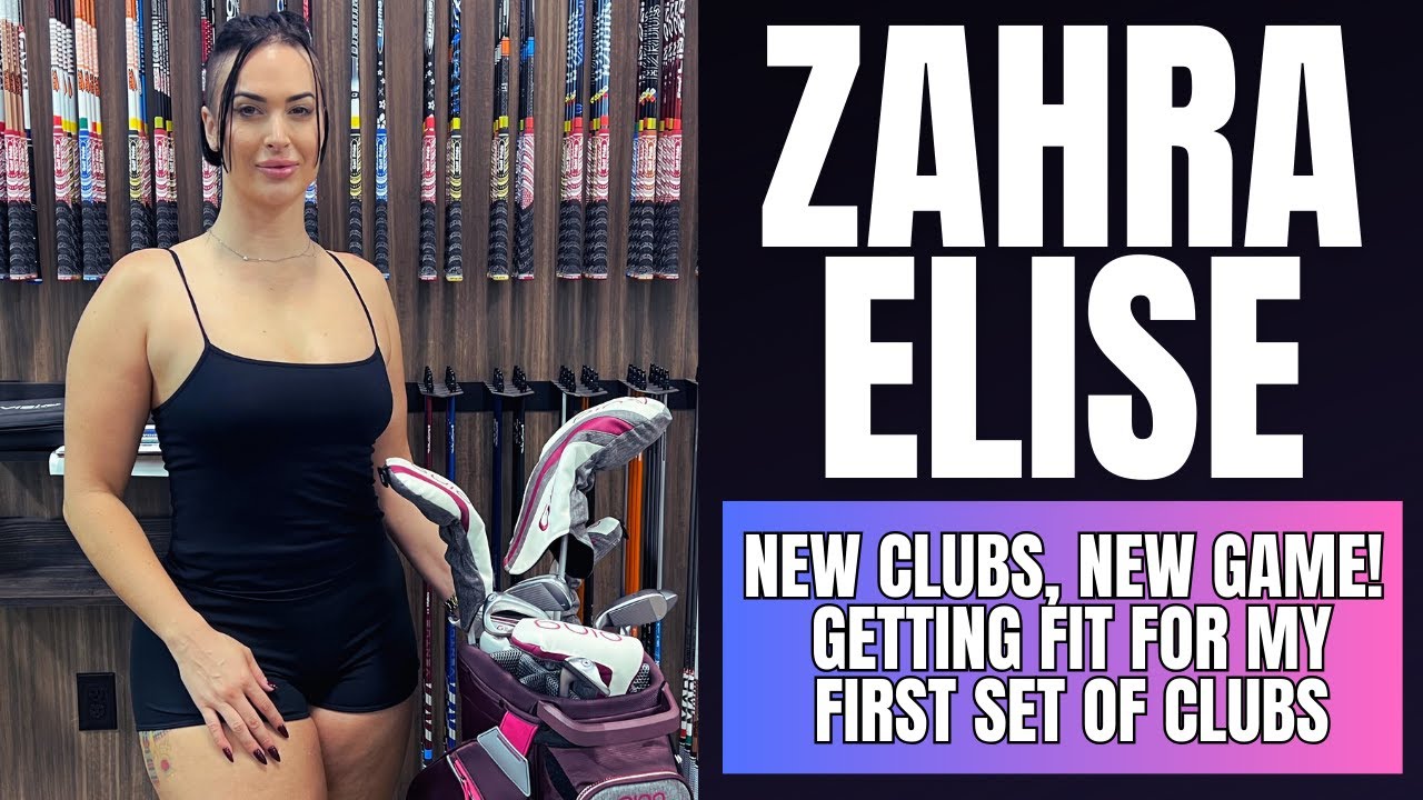 New Clubs, New Game! Getting fit for my 1st set of clubs | Zahra Elise
