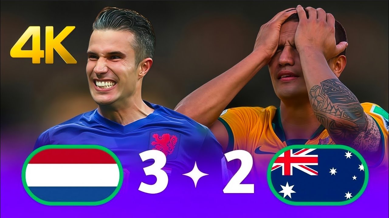 هولندا 🇳🇱 أستراليا 🇦🇺 مباراة مجنونة 🤯 وأهداف عالمية 💪كأس العالم 2014 وجنون فهد العتيبي جودة خرافية