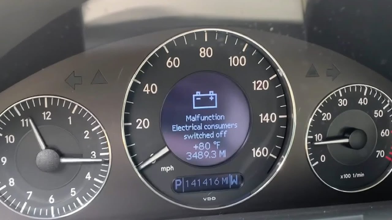НЕИСПРАВНОСТЬ ОТКЛЮЧЕНИЕ ПОТРЕБИТЕЛЕЙ ЭЛЕКТРОЭНЕРГИИ MERCEDES W211 02-09 E КЛАСС E(240,280,300,32...