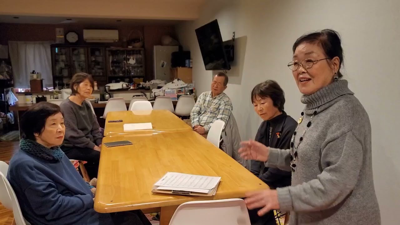 ２０２６年１月１８日（日）１４時「３０人で聴く音楽会  in ライブスタジオともちゃん」から”金子みすゞ　歌の旅〜こだまでしょうか”（歌：松田ケイ子、横塚和城、参加者　音楽：西村直記　撮影：渡部勝治）