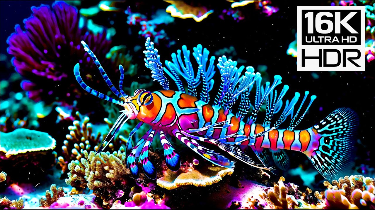 ✨ Symphony of the Deep – 16K HDR Ultra HD – Colors Beyond the Ocean Floor