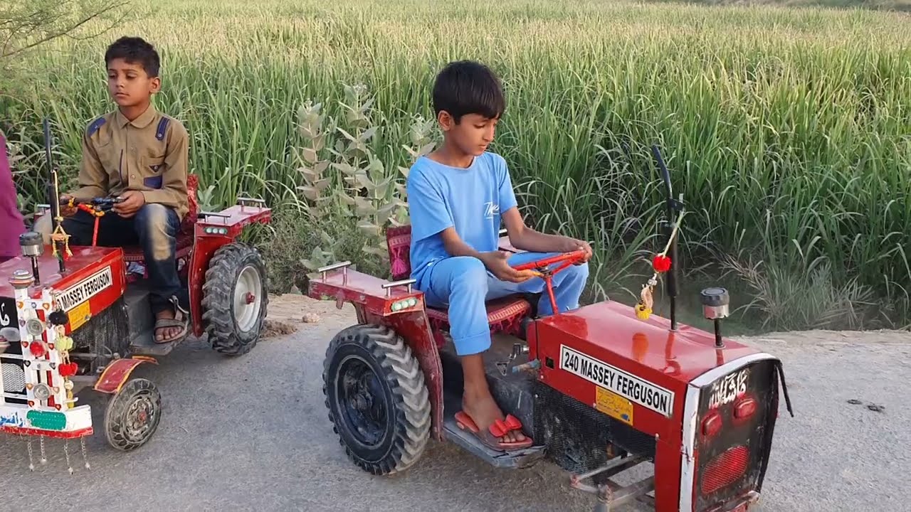 Mini Tractor MF 240 VS CAR Power Full Tractor Adam Ji tractor New Video mini eicher tractor(part 65)
