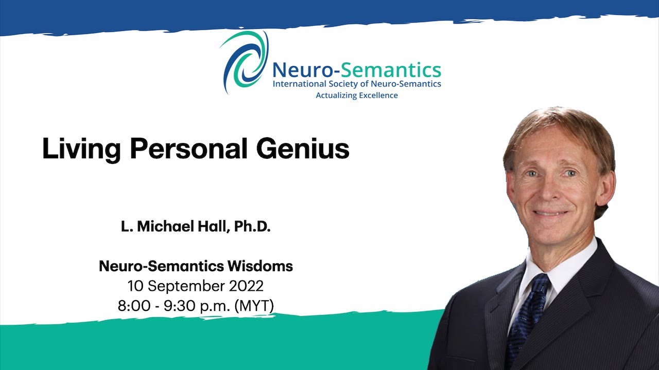 Living Personal Genius | L Michael Hall PhD