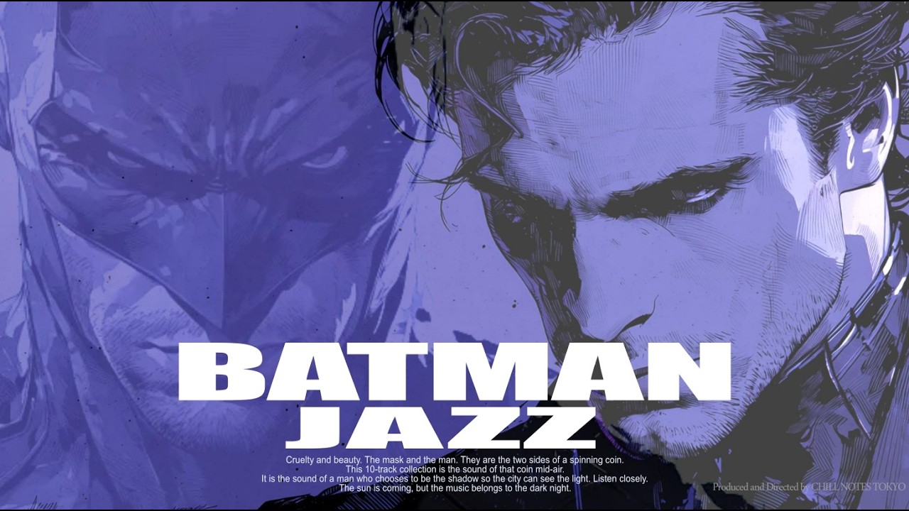 【BATMAN JAZZ】 Indigo Duel / 孤独な男の死闘 - Dark Knight Noir Jazz Concept (Full Album)