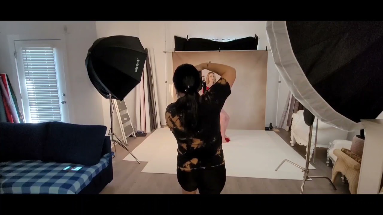 Maternity photoshoot studio session
