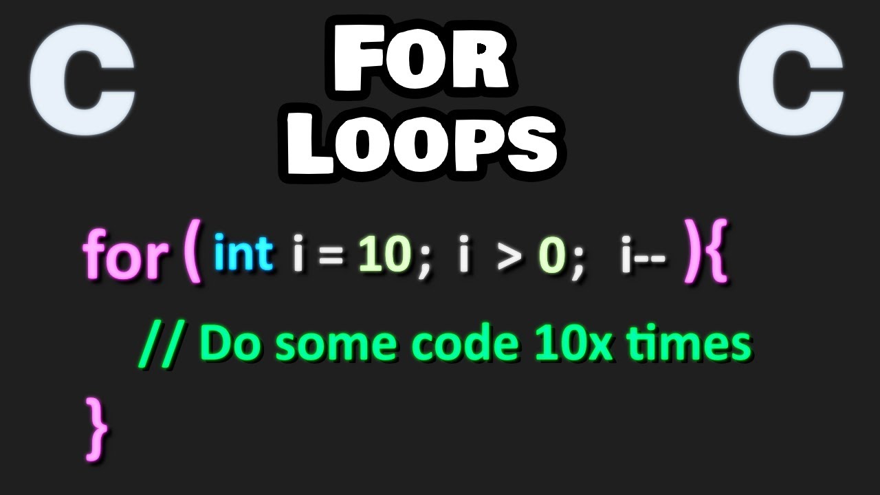 Learn C for loops in 6 minutes! 🔂