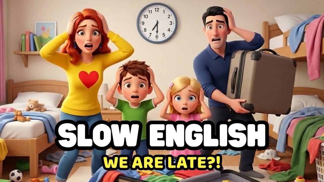 Travel Vocabulary & Handling Stress | Slow English Story for Beginners (A2)
