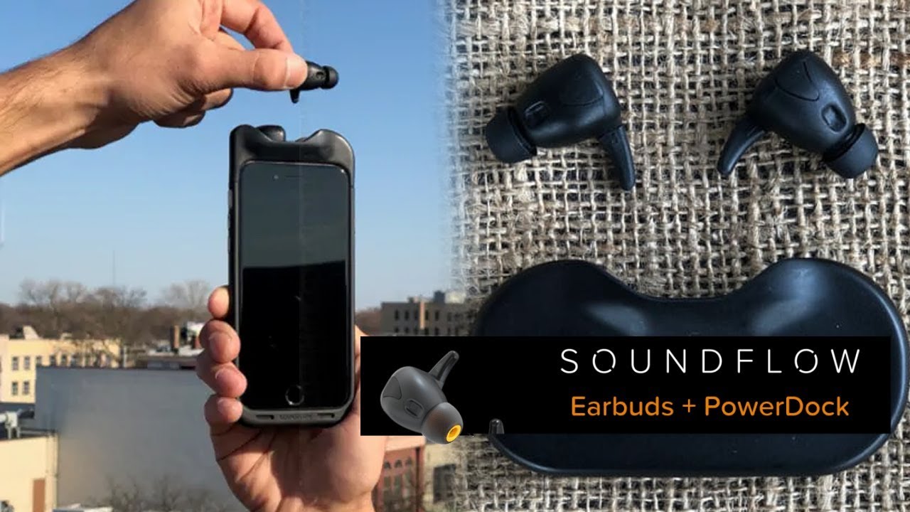 SoundFlow: All-In-One Earbuds, Battery, Phone Case | Wireless Earphones with Battery Phone Case