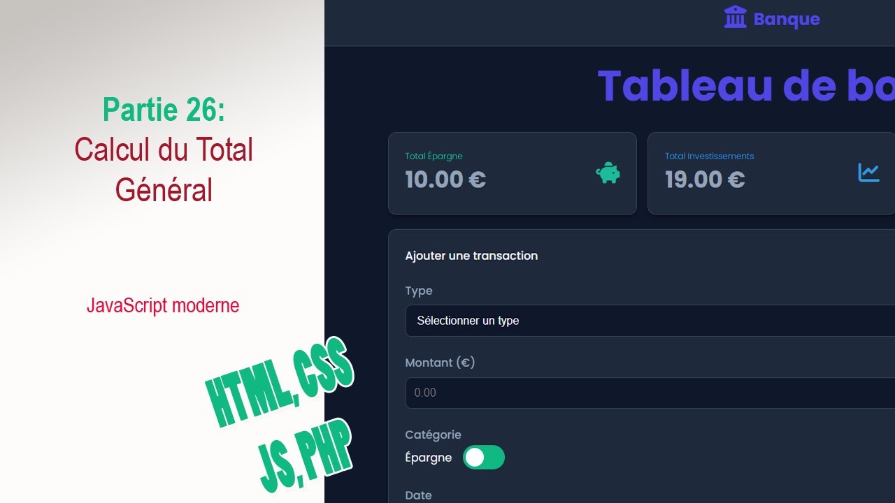 Fullstack #26/27 : Effectuer un calcul en JavaScript moderne #javascript