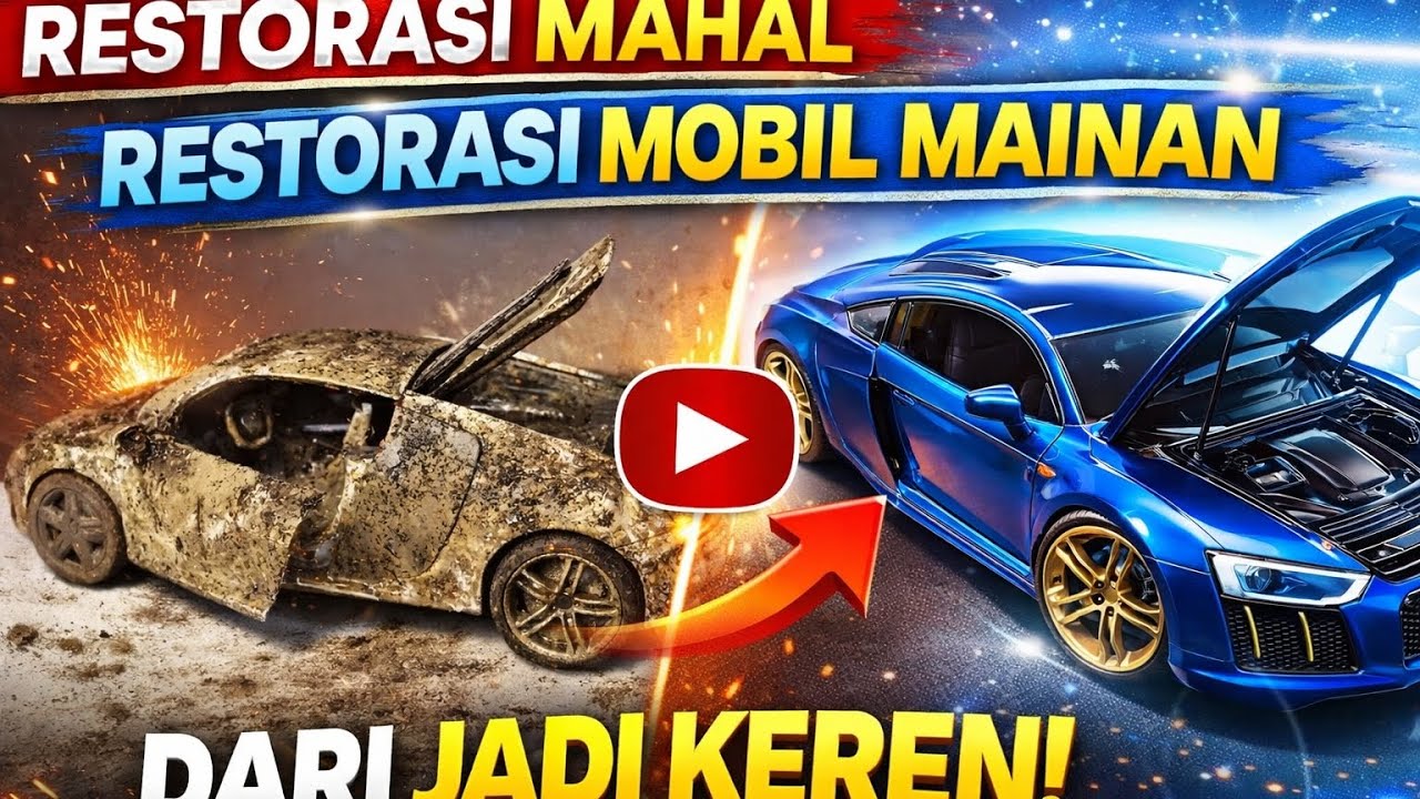 Gila! Mobil Mainan Rusak Ini Jadi Keren Lagi Setelah Direstorasi 🔥 #viralvideo #restorasimobil