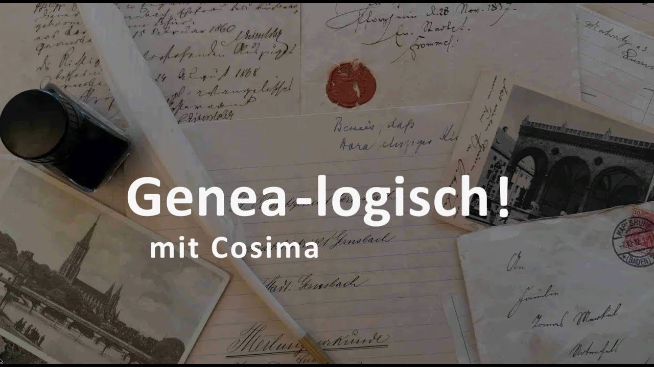 Genea-logisch mit Cosima: Standesamt und Personenstandsunterlagen