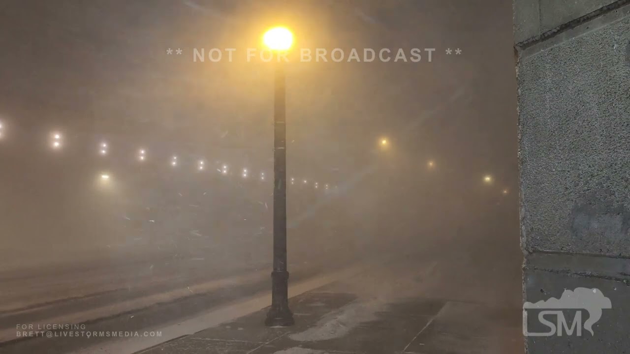 12-23-2022 Buffalo, NY Blizzard Night Conditions