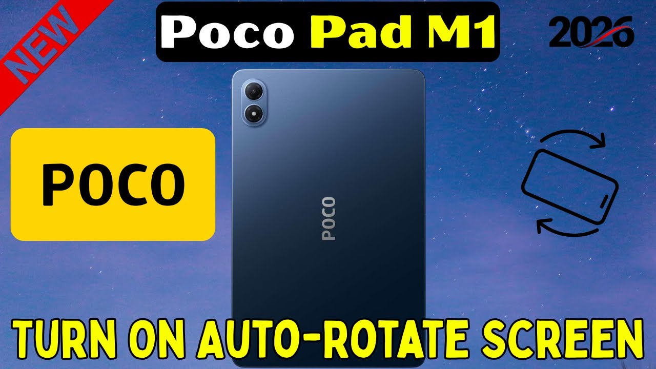 Как включить автоматический поворот экрана на Poco Pad M1 | Краткое руководство