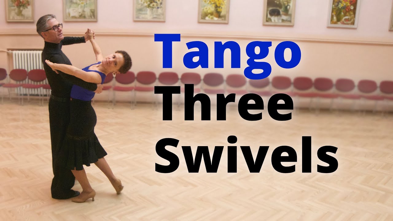 How to Dance Tango Reverse Turn to Three Outside Swivels