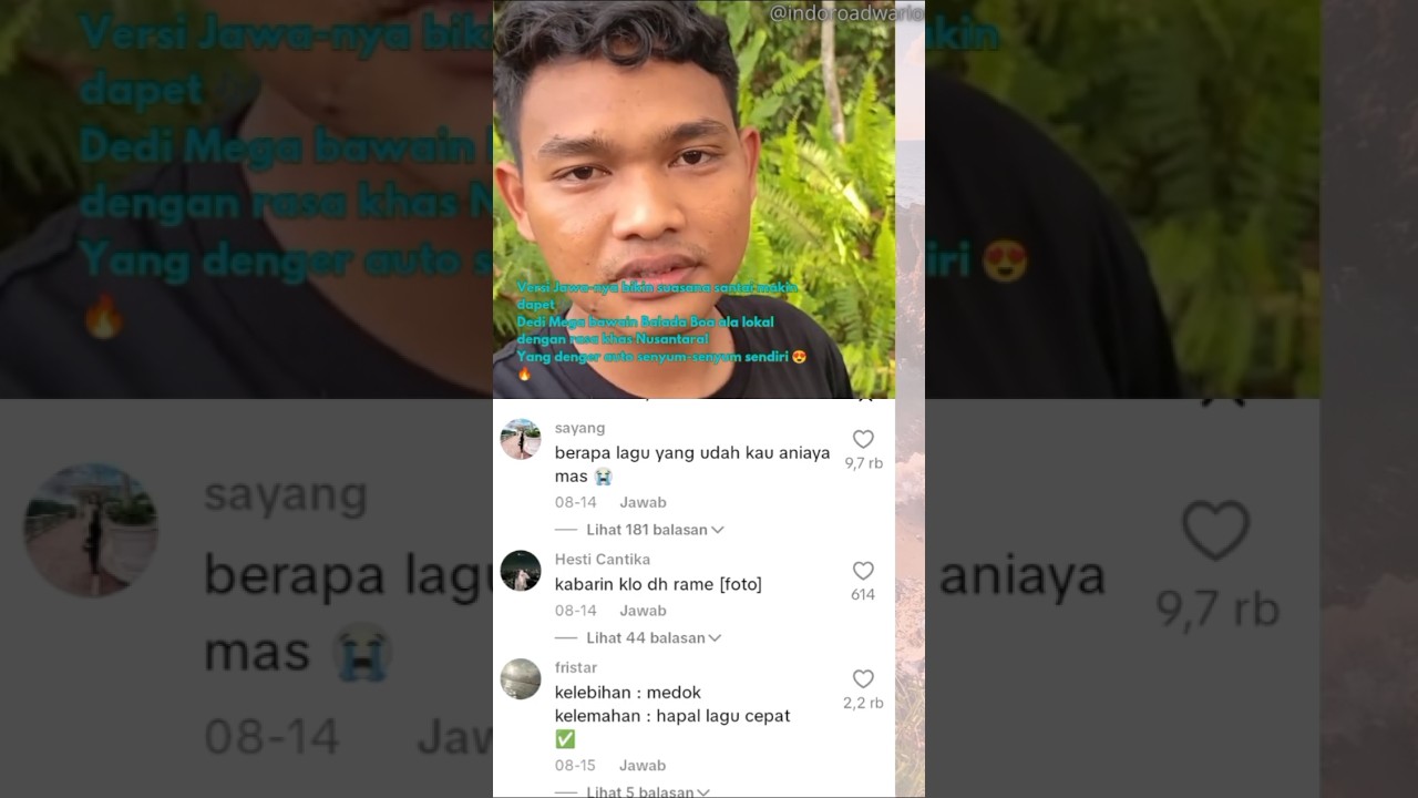 Balada Boa Versi Jawa - Dedi Mega Bikin Adem Kuping! | Cover Gustavo Lima