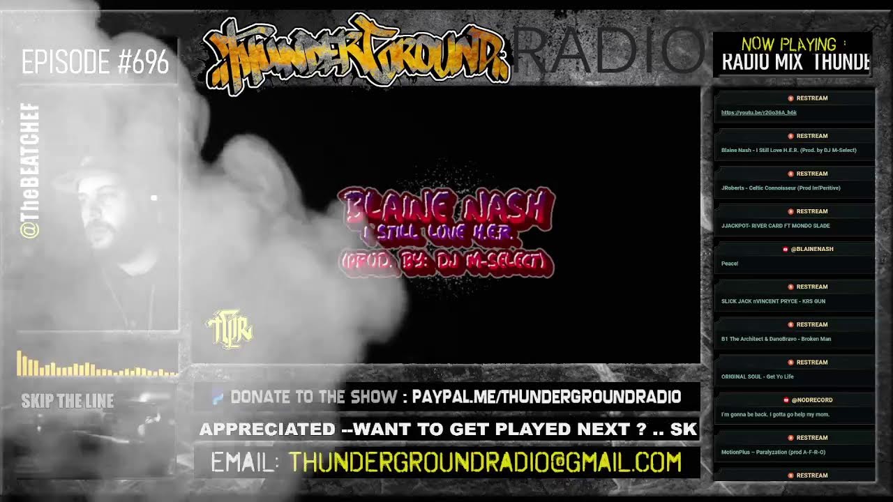 Playing Your Music !  -- THUNDERGROUND RADIO - EP #696 - Submit your music ! #Boombap
