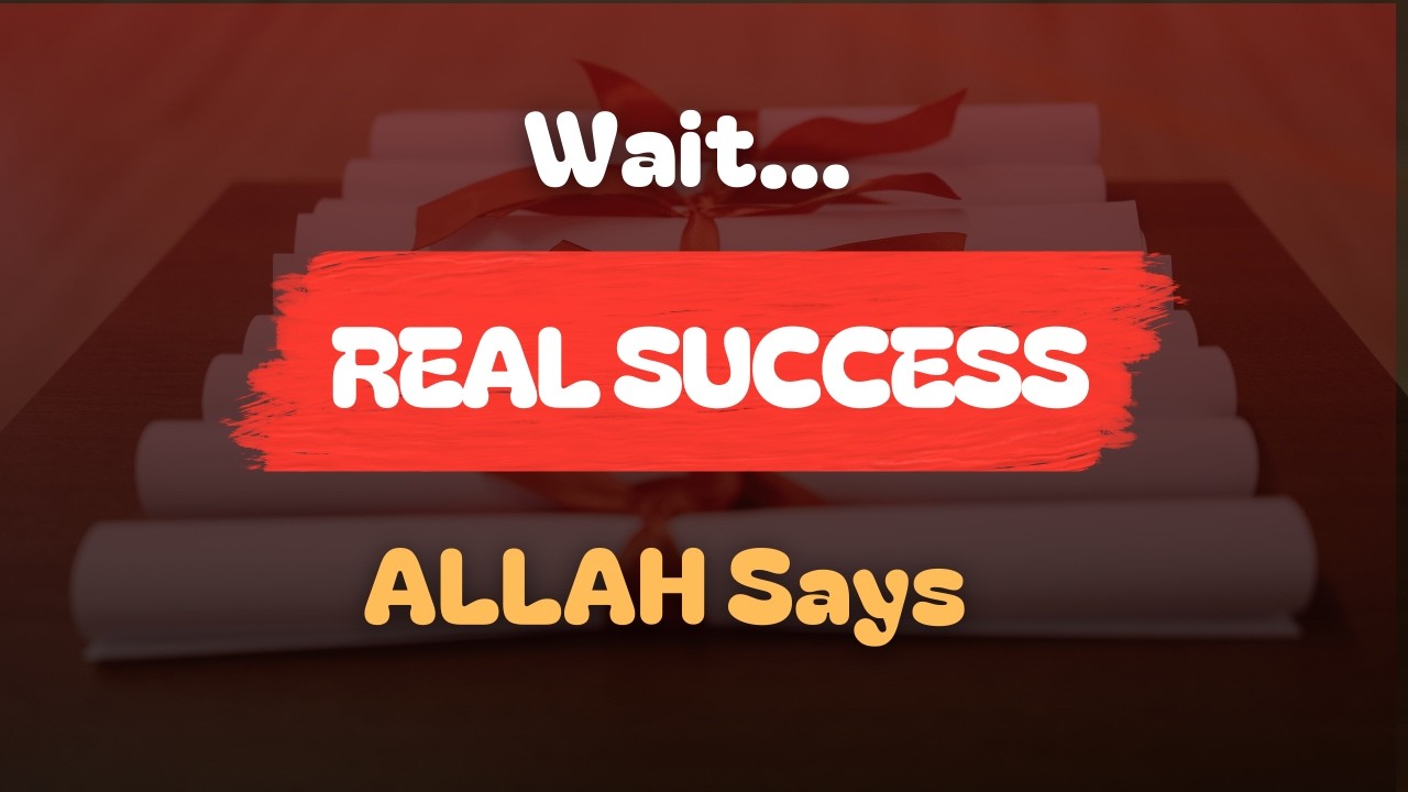 WAIT… 😳 This Is What Allah Calls REAL SUCCESS ✨
