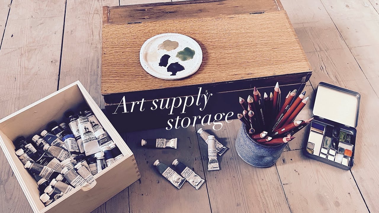 How I Store My Art Supplies ❊ Vintage & cosy aesthetic