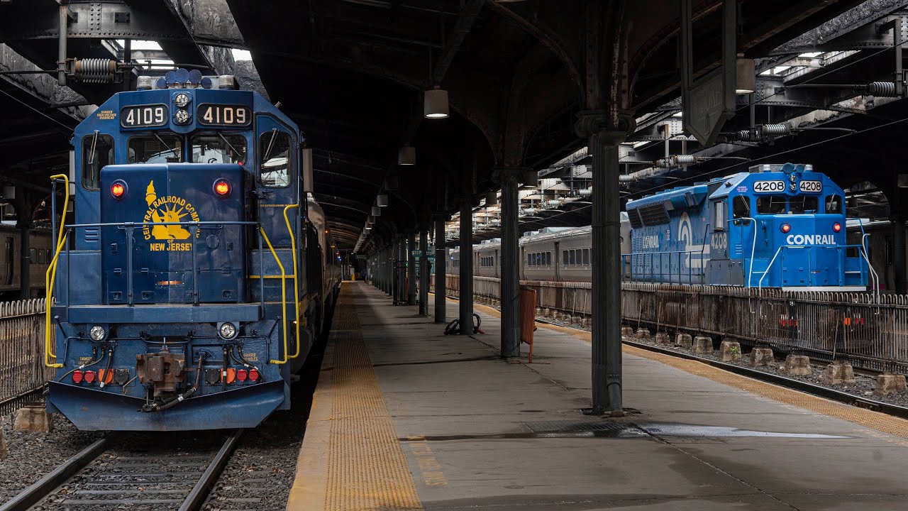 NJ Transit Heritage Geeps at Hoboken