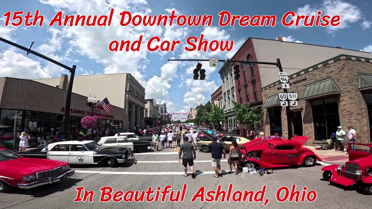 Ashland Downtown Dream Cruise and Car Show: Saturday, July 12, 2025.  15th Annual!