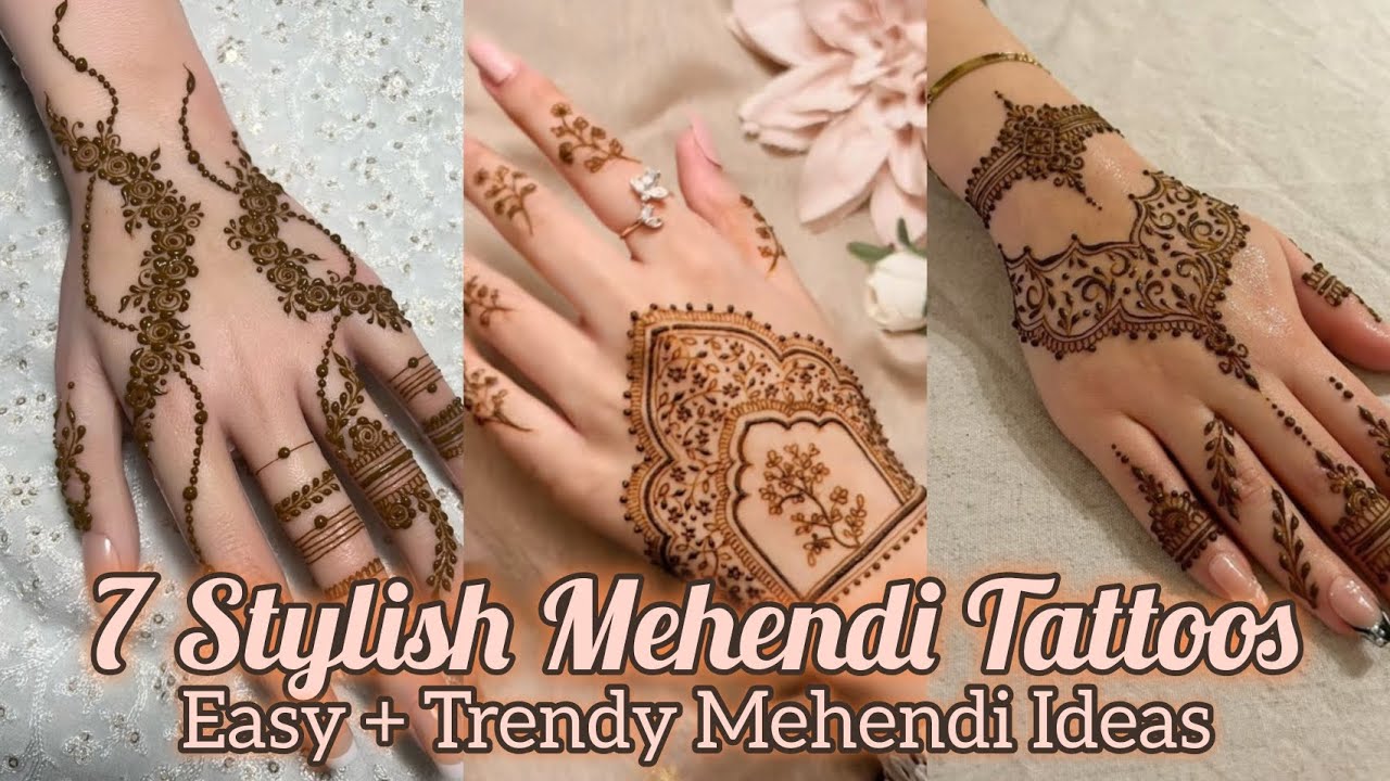 Diwali Special: Top 7 Stylish & COOL Mehendi Tattoo Designs 2025🌿🧡 | Perfect Festive Looks Revealed!