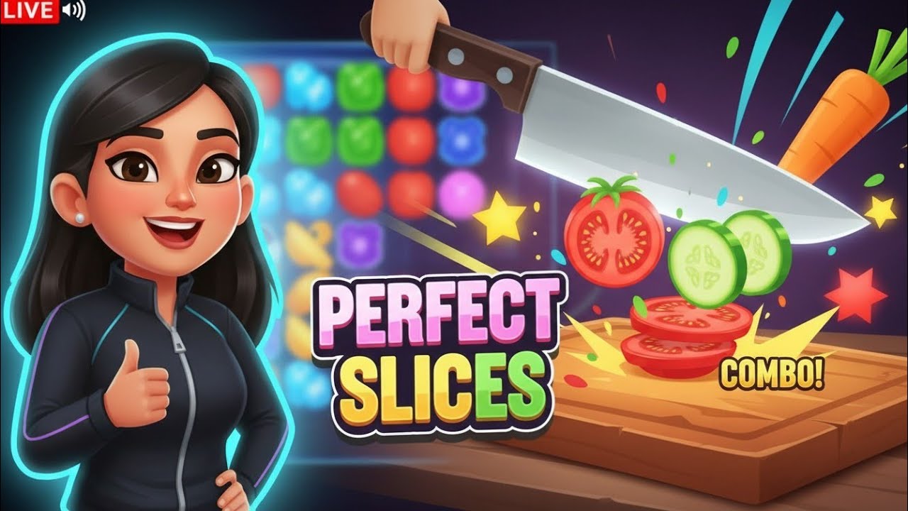 Live 🔴 perfect slices 🔪🍅 (Part-181) #shorts #live #perfectslice #trending #asmr #cuttinggame