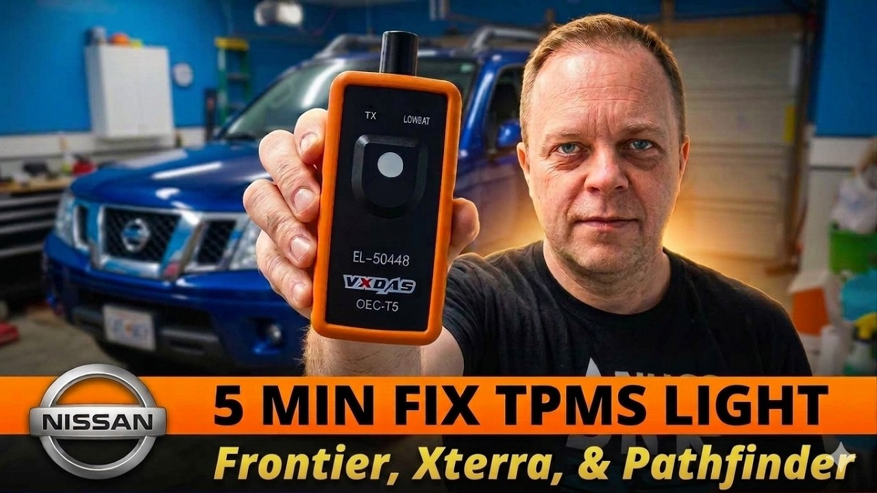 Как исправить TPMS и выполнить переобучение за пять минут с помощью инструмента сброса для Nissan...