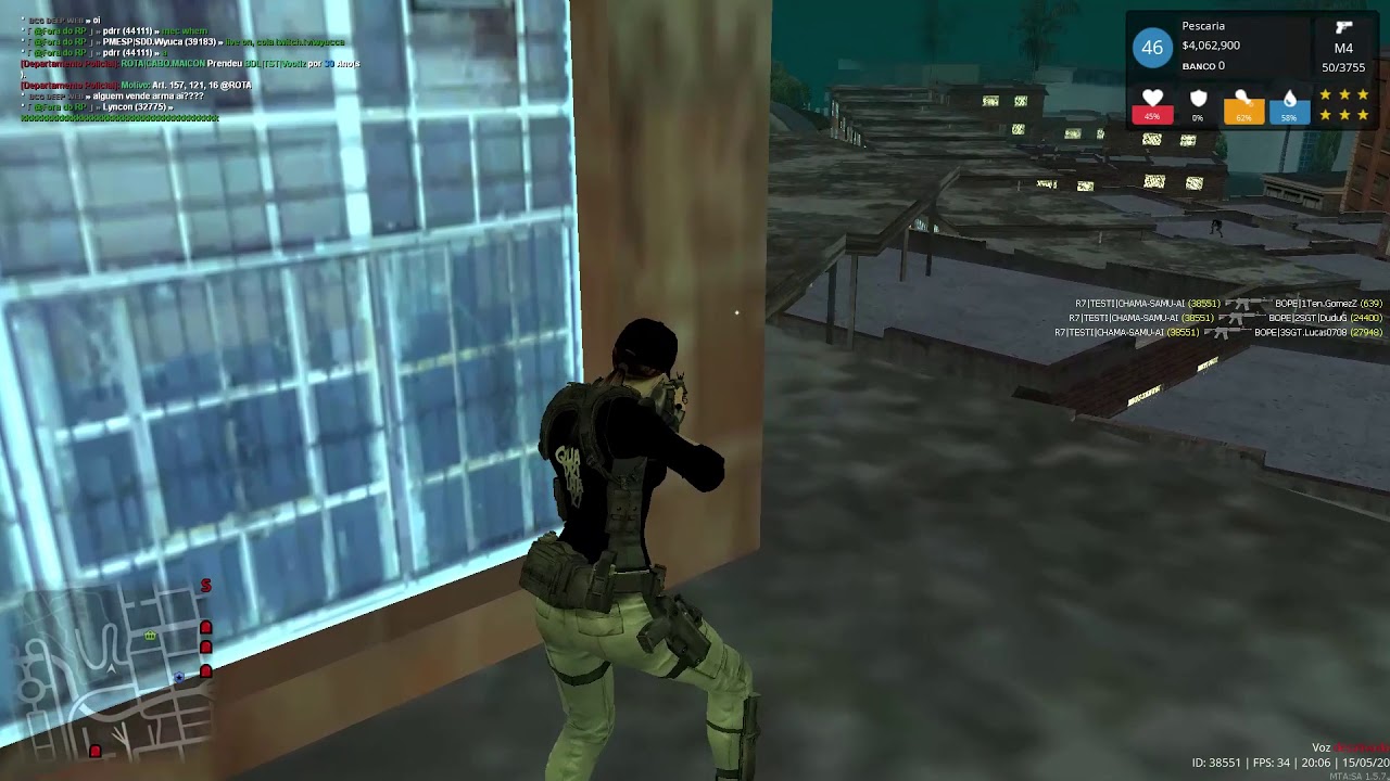 GTA MTA RP - IVAS&Atilde;O FAVELA - R7 vs BOPE #BCG
