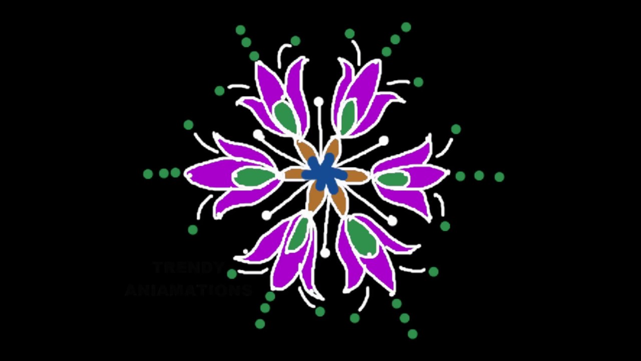 Beginners rangoli design with 7*4dots | Easy muggulu | Latest muggulu | Rangavalika | Design kolam |