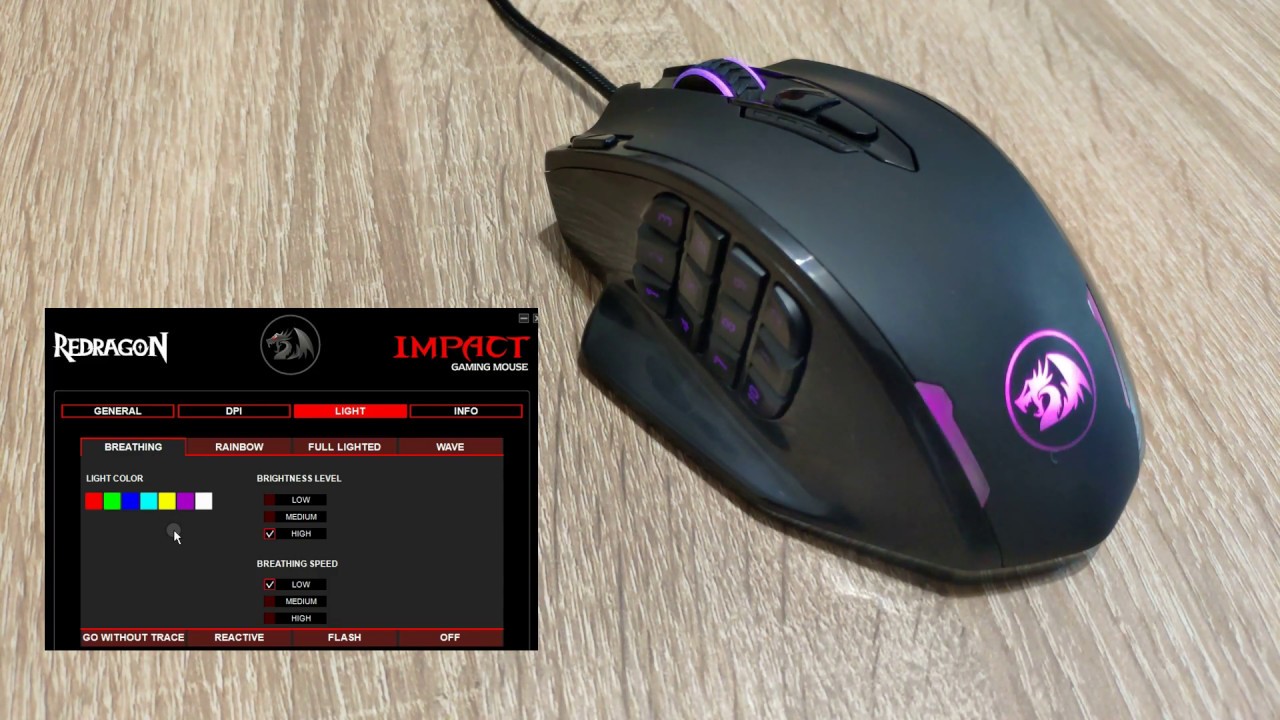 Redragon Impact RGB - All lighting Effects