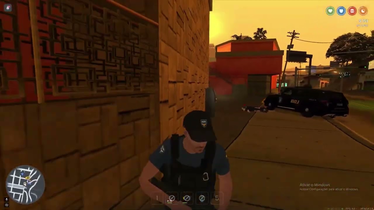 MOMENTOS EM QUE POLICIAIS S&Atilde;O RECEBIDOS A TIROS - Destiny Roleplay - GTA MTA RP