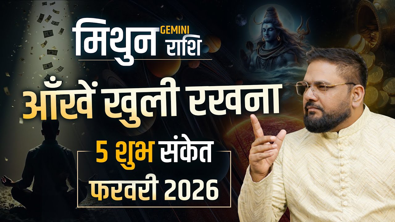 मिथुन राशि फरवरी 2026 | Money Growth, Career Breakthrough और 5 Powerful Signs | Astro Sachin Pandit