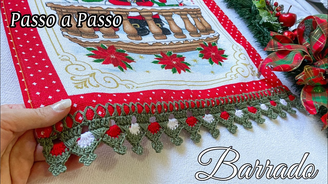 BARRADO DE CROCHÊ/FÁCIL,RÁPIDO,ECONÔMICO-Barradinho de crochê por #MirianArtesemCrochê #passoapasso