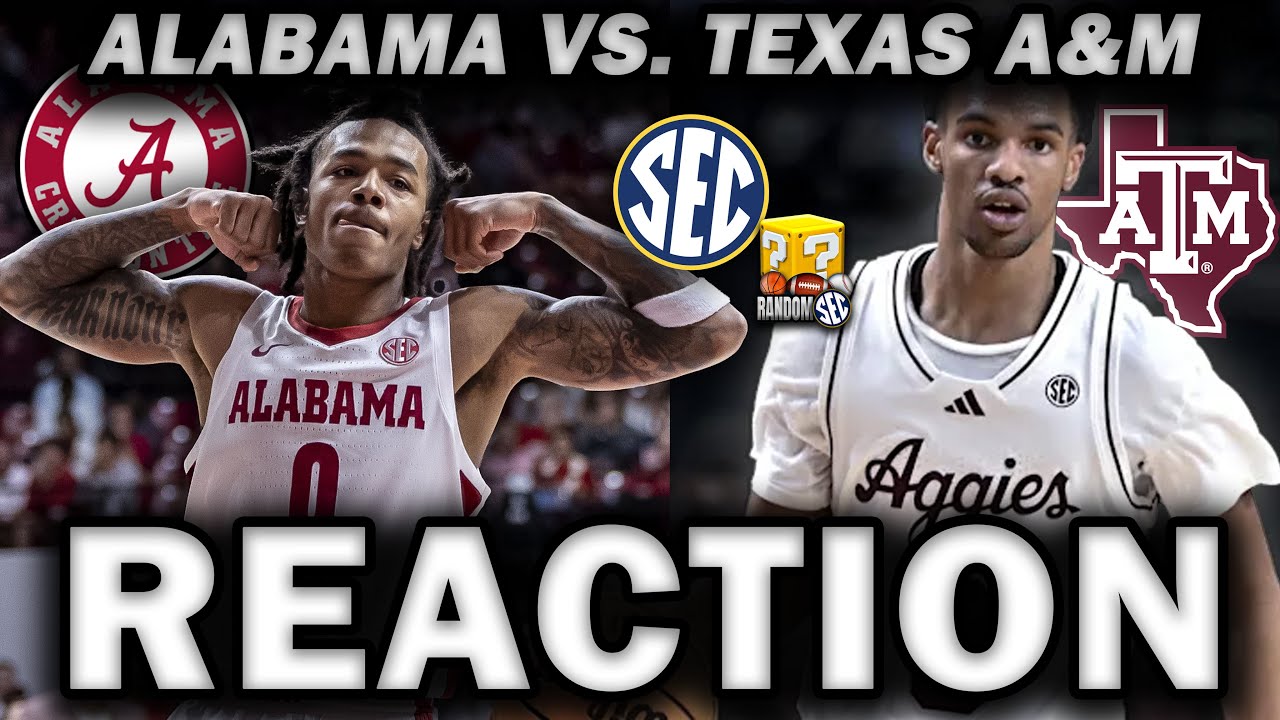 Alabama hangs on in an INSTANT CLASSIC at home  👀| REACTION | Random SEC
