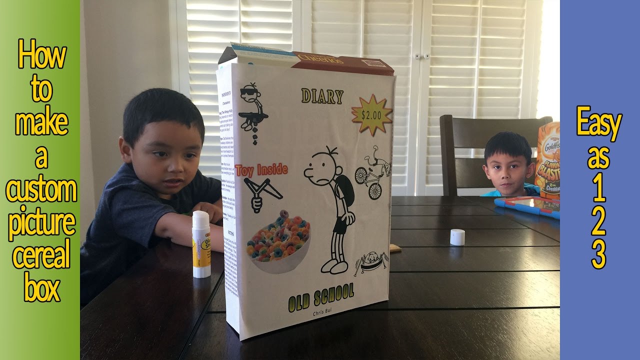 How to make a custom picture cereal box