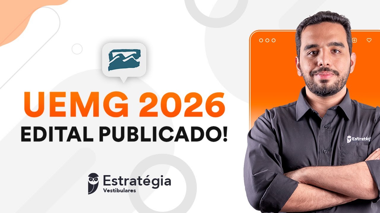 UEMG 2026 - edital publicado!