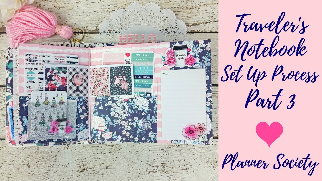 B6 Traveler's Notebook Setup (Part 3) DIY TN Tri Fold Pocket Folder | TPS  Planner Setup 2018 Ideas