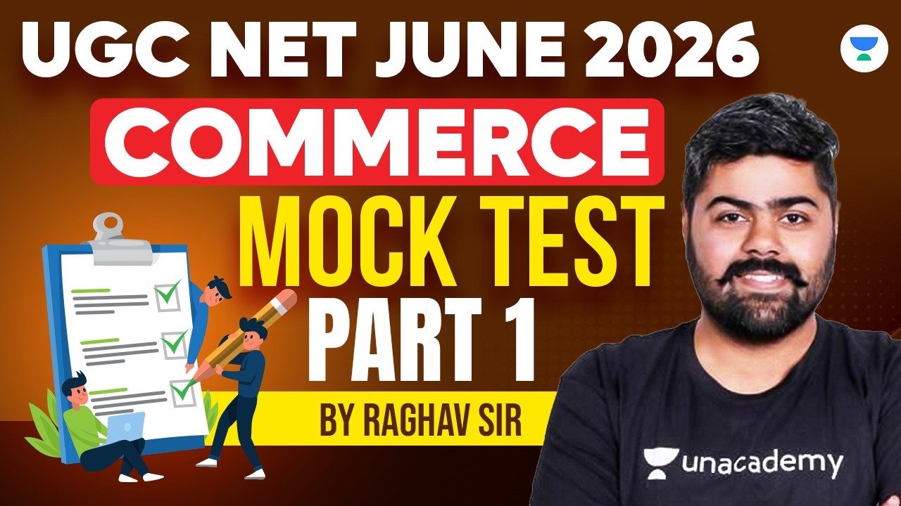 UGC NET Commerce | UGC NET Commerce Mock Test - Part 1| UGC NET Commerce June 2026 | Raghav sir