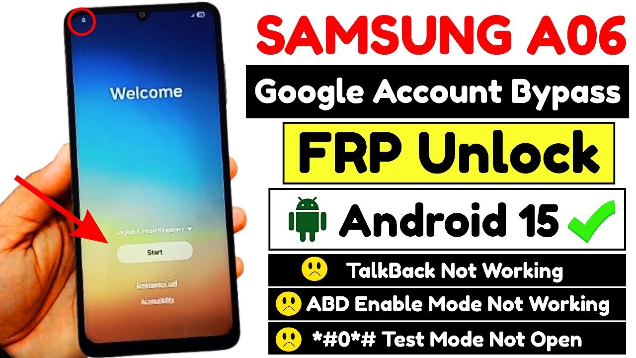 Samsung A06 FRP Unlock 2026 | How To Bypass Samsung A06 (SM-A065F/DS | *#0*# ADB Mode Not Working