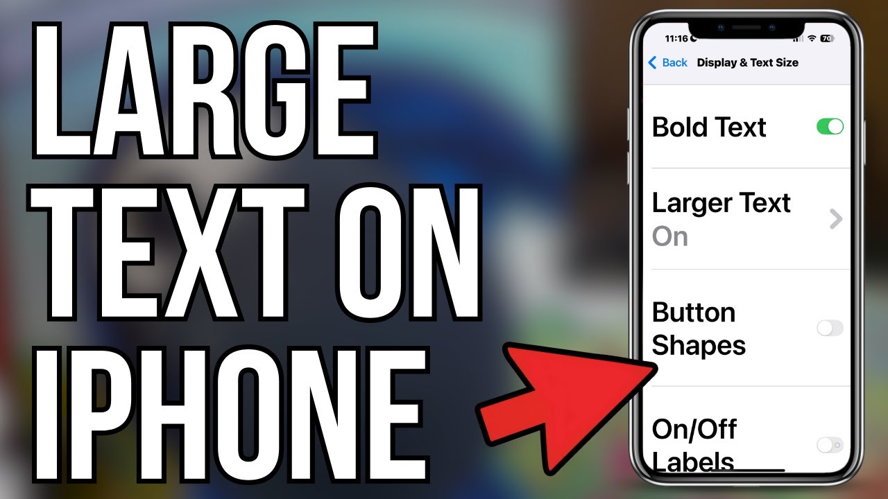 How to Get Larger Text Size on iPhone! (2025)