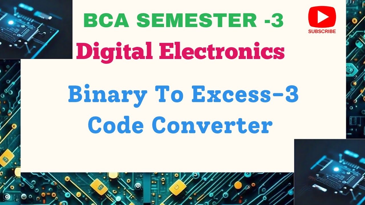 Binary To Excess -3 Code Converter | BCD To Excess -3 Code Converter | Circuit Diagram