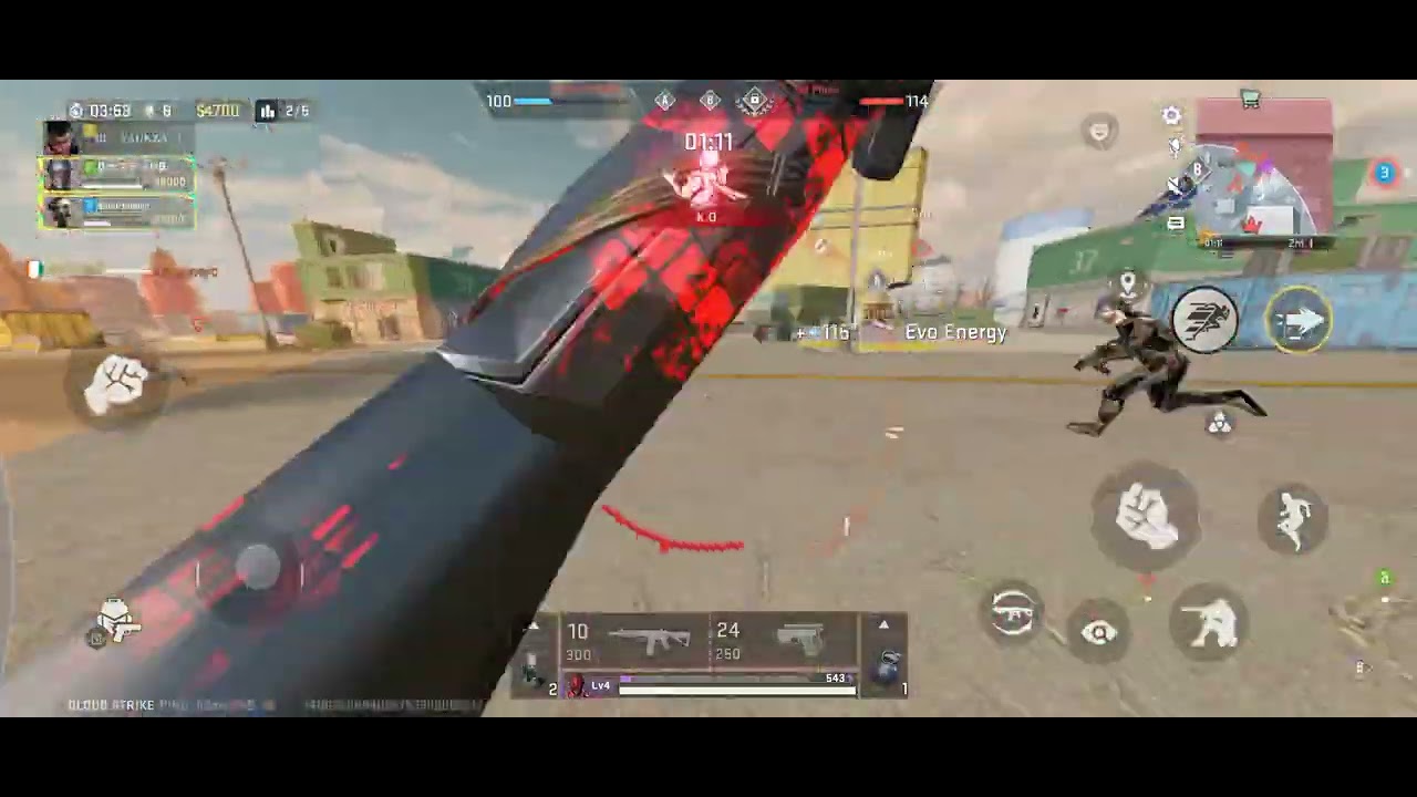 Je joue à Hot zone shodonw sur blood strik 