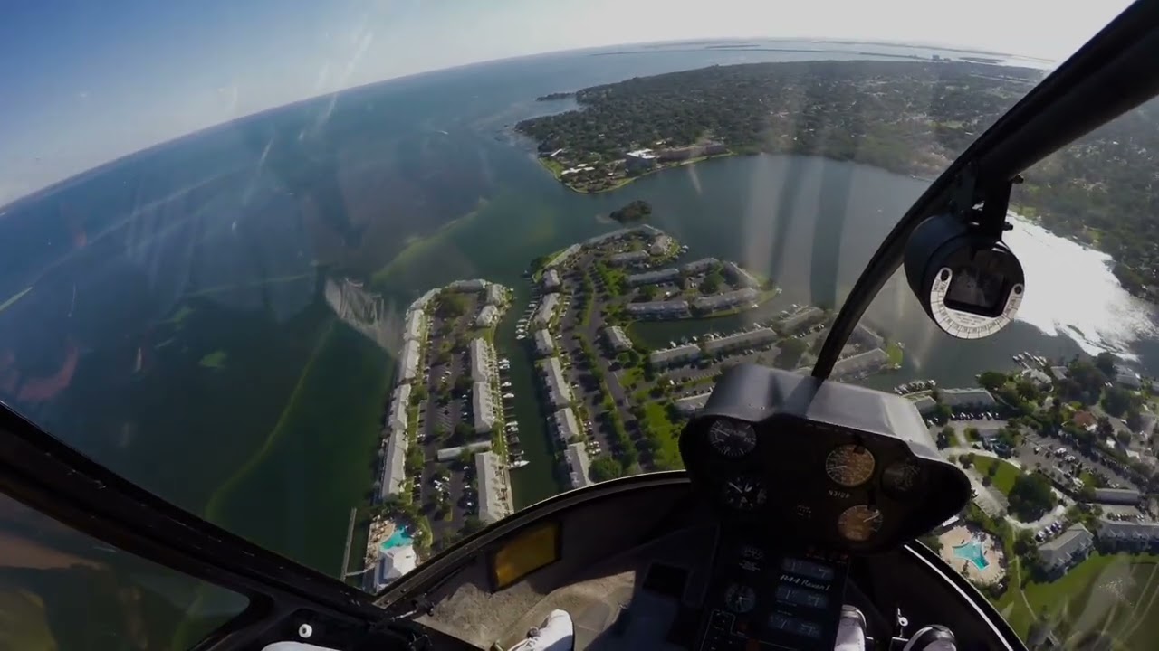 Flying over The Bob Graham Sunshine Skyway Bridge