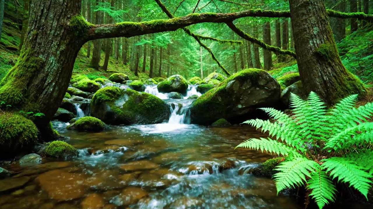 8 Hours Forest Stream Sounds 🌿 Relaxing Water & Gentle Birdsong for Deep Sleep