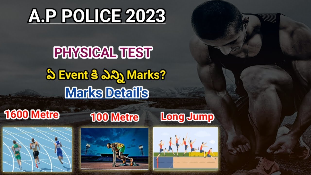 AP SI & CONSTABLE  2023 || Physical Test Date's || 1600 M , LONG JUMP ,100 M || 6500+ JOBS #appolice